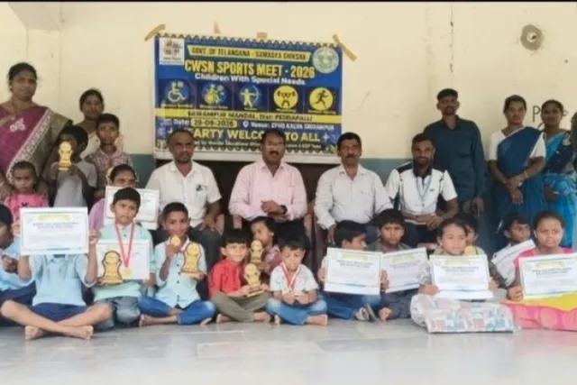 శ్రీరాంపూర్‌లో దివ్యాంగ పిల్లలకు క్రీడా పోటీలు