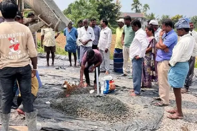 వెంకటేశ్వర్లపల్లిలో మెయిన్ రోడ్డు పనులు ప్రారంభం