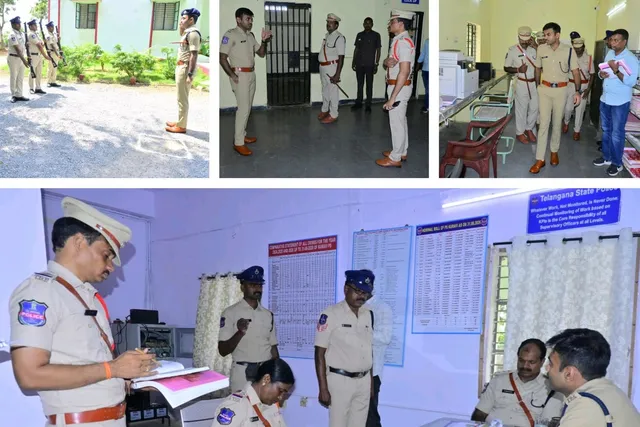 పోలీస్ స్టేషన్‌లో SP తనిఖీ.. నేరాల నియంత్రణపై ప్రత్యేక దృష్టి