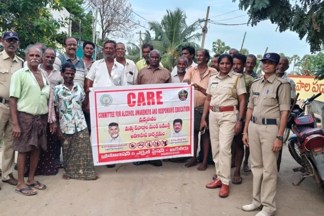 మద్యపాన విముక్తిపై అవగాహన: సీఐ వాసువేణి