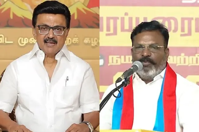 மு.க.ஸ்டாலின்தான் கூட்டணியை விட்டு வெளியேற சொன்னார் - திருமாவளவன்