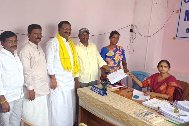 జాలవాడి టీడీపీ ఎంపీటీసీ అభ్యర్థిగా శివలింగమ్మ