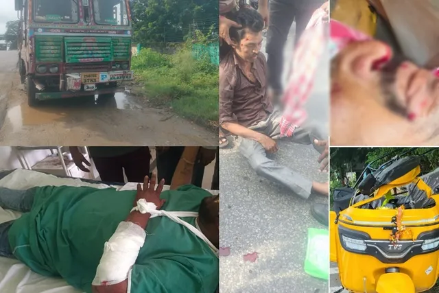 లారీ ఢీకొని ఒకరు మృతి.. నలుగురికి గాయాలు