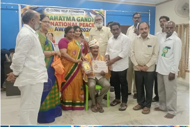 త్రిపురాంతకుడికి జాతీయ మహాత్మా గాంధీ అవార్డు