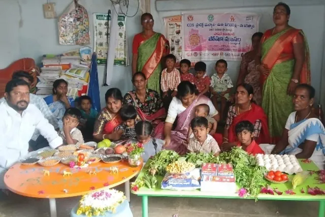 నంచర్లలో అంగన్వాడీ కేంద్రాల్లో అన్నప్రాసన కార్యక్రమం