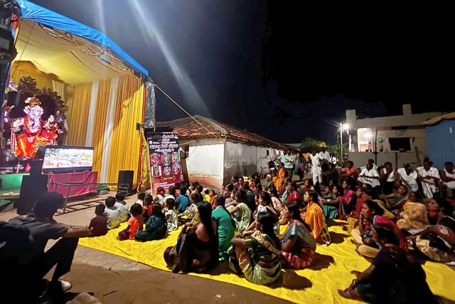 భగత్ సింగ్ యూత్ వద్ద 'ఇరుముడి' చిత్ర ప్రదర్శన