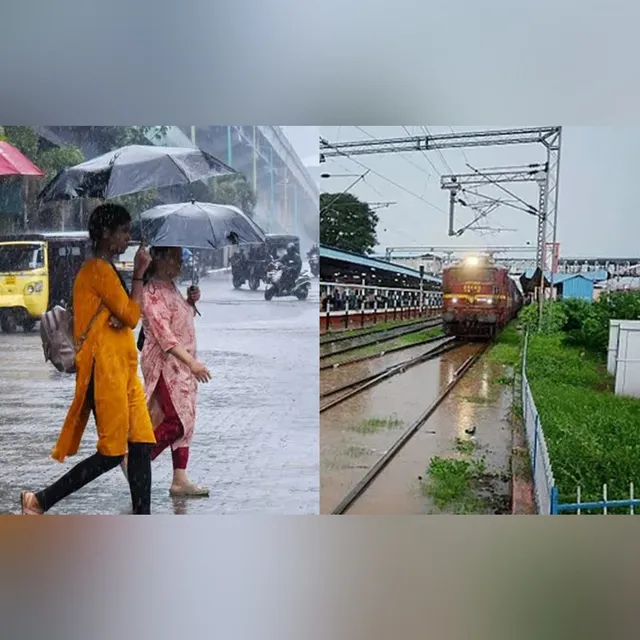 భారీ వర్షాల నేపథ్యంలో పలు రైళ్ల రద్దు: రైల్వే శాఖ