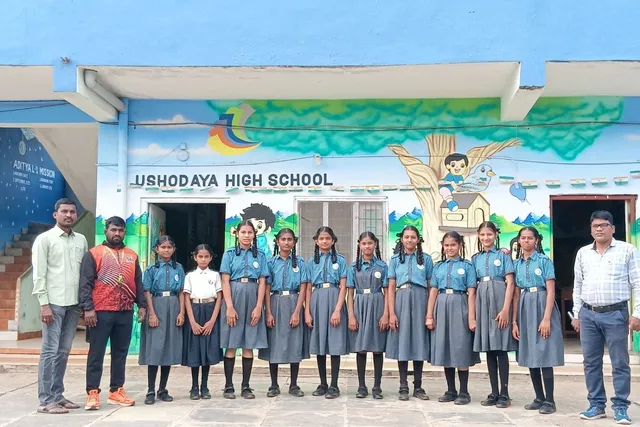జిల్లాస్థాయి క్రీడా పోటీలకు ఎంపికైన ఉషోదయ విద్యార్థులు
