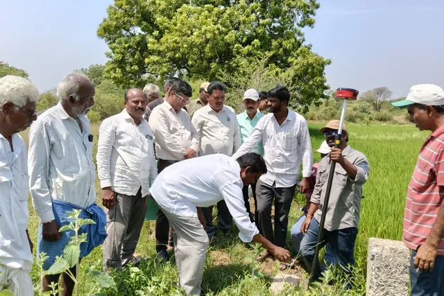 నర్వ మండలంలో భూ సర్వే ప్రారంభం