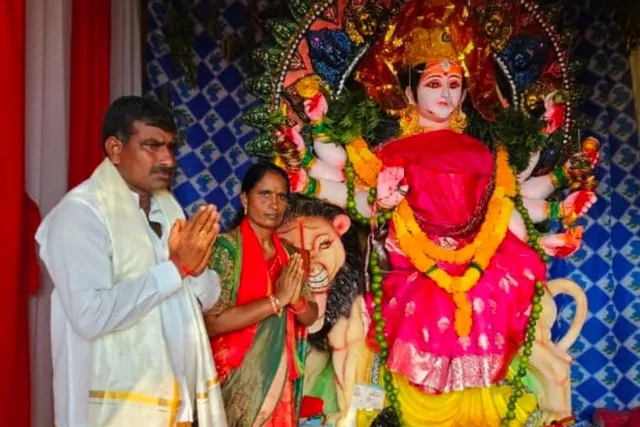 రేపాల గ్రామంలో కనకదుర్గమ్మకు సర్పంచ్ దంపతుల ప్రత్యేక పూజలు