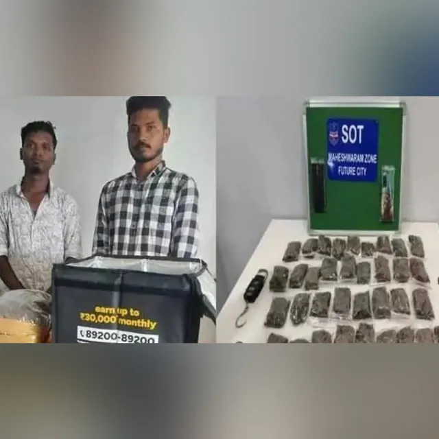 Two arrested for transporting marijuana in food delivery bags