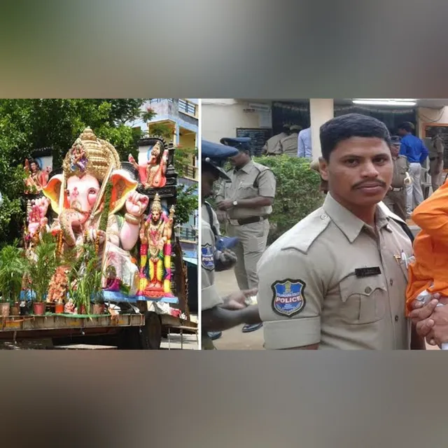 గణేష్ నిమజ్జన ఊరేగింపులో కానిస్టేబుల్‌పై కత్తితో దాడి