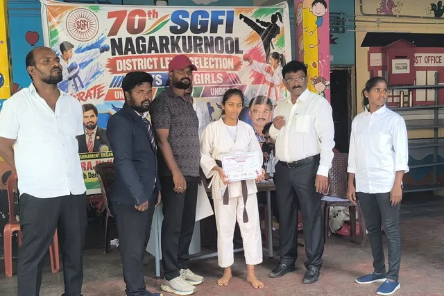 70వ స్కూల్ గేమ్ డిస్టిక్ లెవెల్స్ లో విద్యార్థి ప్రతిభ