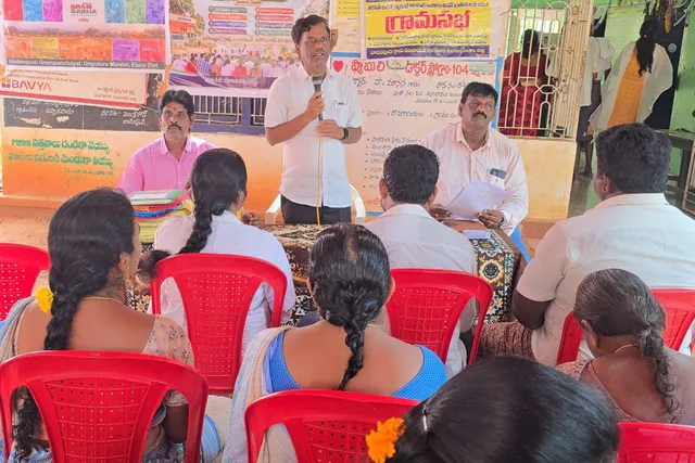 బాదంపూడిలో స్వచ్ఛతా హీ సేవ ముగింపు సభ