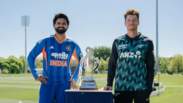 நியூசிலாந்து - இந்தியா அணிகள் மோதும் டி20 தொடர் இன்று தொடக்கம்