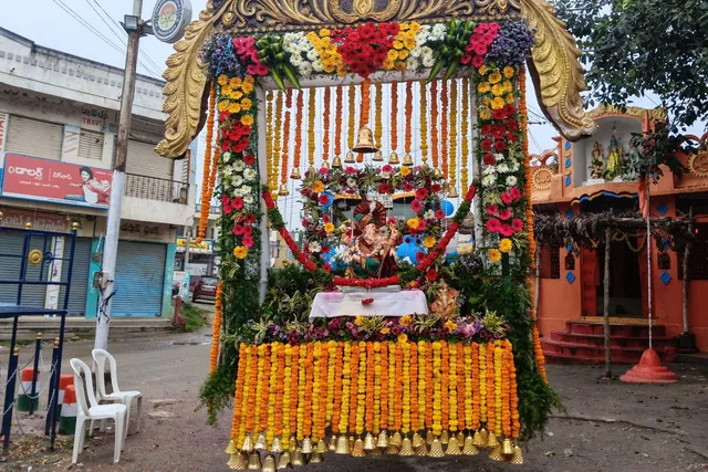 ధర్పల్లిలో వాల్ మార్ట్ గణనాథుని నిమజ్జనానికి ఏర్పాట్లు పూర్తి