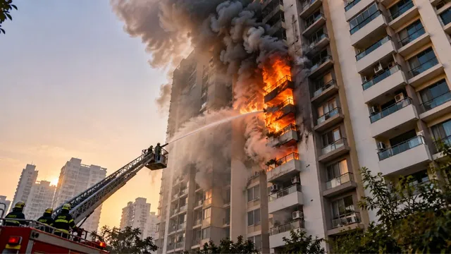 Massive fire breaks out in Mumbai's Kurla, 9 injured