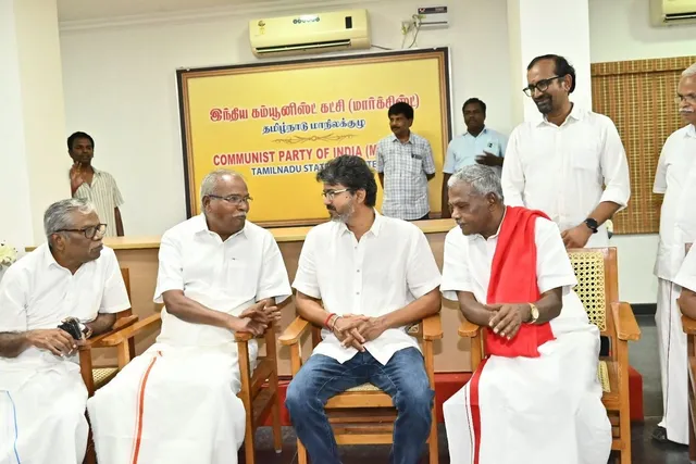 இடைதேர்தலில் கம்யூனிஸ்ட்கள் பிரச்சாரம்: தவெகவுக்கு புது தலைவலி