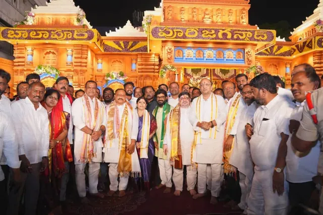 చారిత్రక బాలాపూర్ గణనాథుడిని దర్శించుకున్న రాష్ట్ర మంత్రులు
