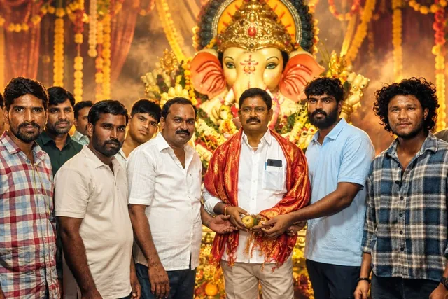 వినాయక చవితి వేడుకల్లో పాల్గొన్న టీడీపీ నాయకుడు