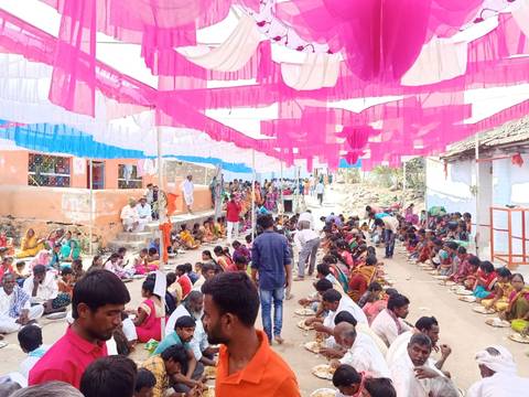 అఖండ హరినామ సప్త చివరిరోజు అన్నదానం