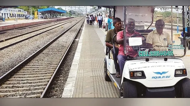 கோவில்பட்டி ரயில் நிலையத்தில் பேட்டரி கார் சேவை நிறுத்தம்: பயணிகள் அவதி