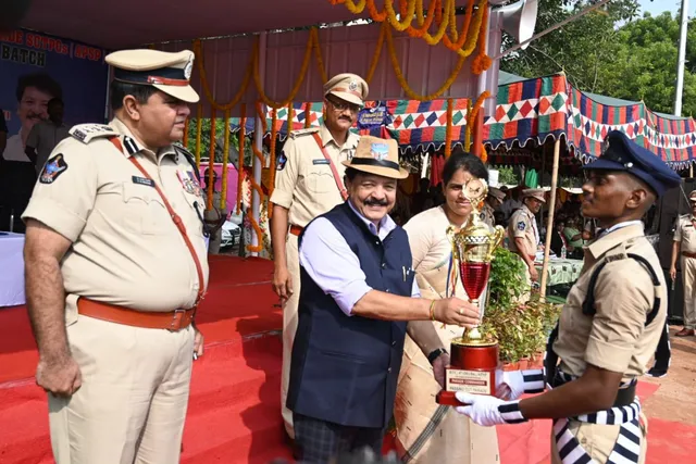 రాజమండ్రి బెటాలియన్ లో ఘనంగా దీక్షంత పరేడ్ కార్యక్రమం