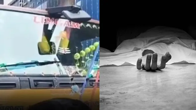கணவருடன் சென்ற பெண் லாரி மோதி உயிரிழப்பு