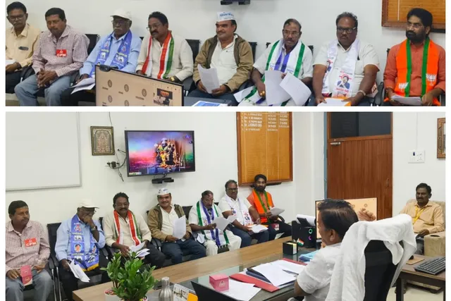 డిఆర్ఓ ఆధ్వర్యంలో రాజకీయ పార్టీల ప్రతినిధులతో రివ్యూ మీటింగ్