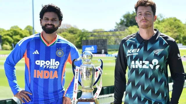 நியூசிலாந்துக்கு எதிரான முதல் டி20: இந்திய அணிக்கு 226 ரன்கள் இலக்கு