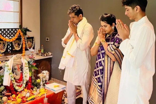 మెట్‌పల్లిలో వినాయక చవితి పూజల్లో ఎమ్మెల్యే సంజయ్ దంపతులు