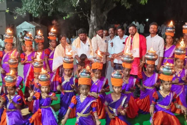 తిమ్మాపురంలో వినాయక చవితి సందర్భంగా కోలాటం ప్రదర్శన