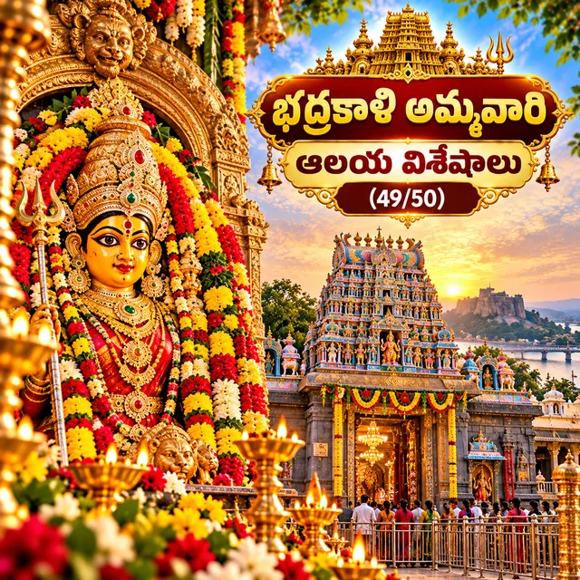 భద్రకాళి అమ్మవారి ఆలయ విశేషాలు (49/50)
