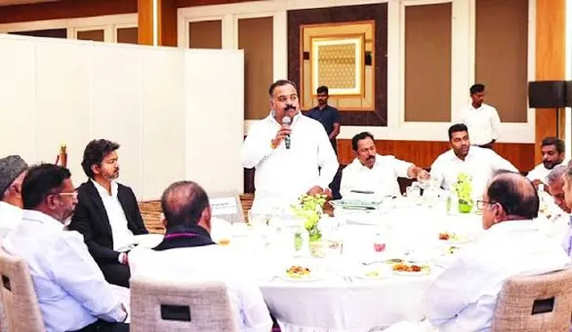 இந்தியா கூட்டணி கூட்டத்தில் தவெக அமைச்சர்கள் முதன்முறை பங்கேற்பு