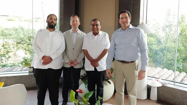 అమెరికా ప్రతినిధులతో ముకేష్ అంబానీ కీలక భేటీ