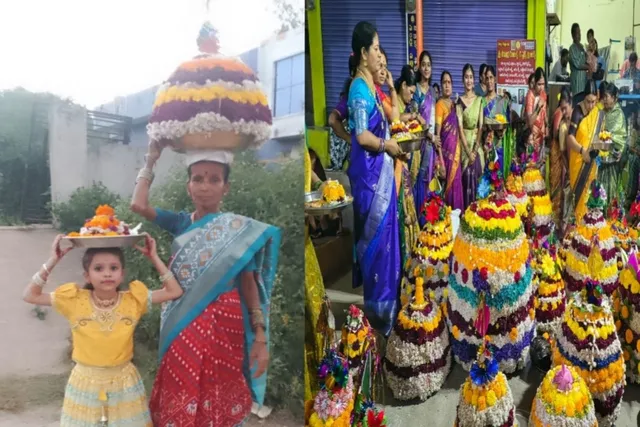 జోగిపేటలో ఘనంగా సద్దుల బతుకమ్మ జోగిపేటలో ఘనంగా సద్దుల బతుకమ్మ