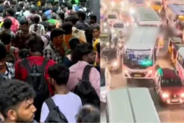 கிளாம்பாக்கம் பேருந்து நிலையத்தில் மக்கள் வெள்ளம்
