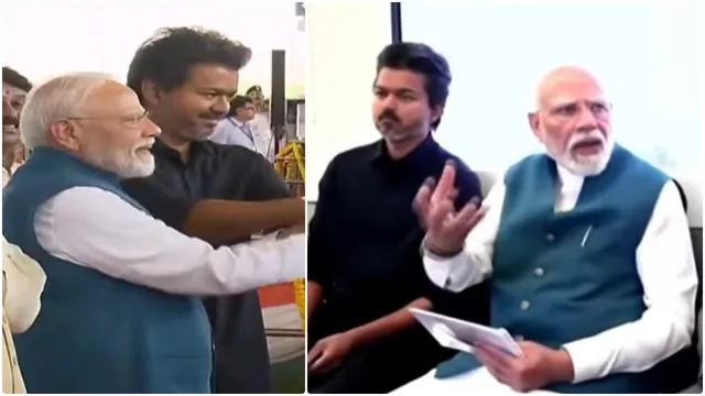 மெட்ரோ மூலம் பூந்தமல்லி வந்தடைந்தனர் பிரதமர் மோடி - முதலமைச்சர் விஜய்