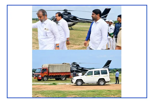 హెలికాప్టర్‌లో ఇంధనం కొరత.. కారులో హైదరాబాద్‌కు చేరుకున్న మంత్రి