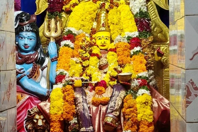 శ్రీ పార్వతి దేవికి శ్రీ అన్నపూర్ణాదేవి అలంకరణ