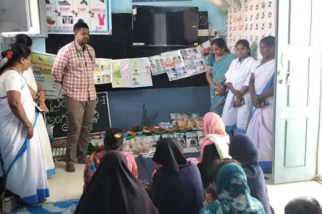 అంగన్వాడీ ఉత్సవంలో పోషకాహార ప్రాముఖ్యతపై అవగాహన