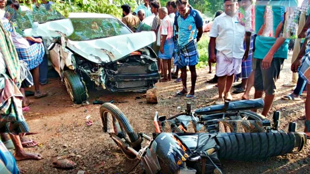 கார் மோதிய விபத்தில் பள்ளி சிறுவன் பலி.. 3 பேர் படுகாயம்