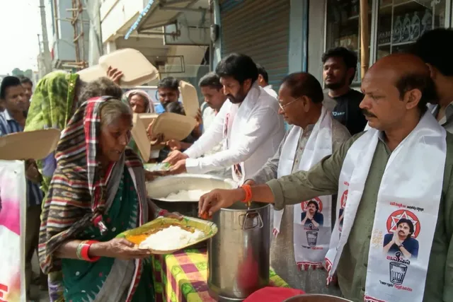 గిరడ అప్పలస్వామి ఆధ్వర్యంలో 26 వారాలుగా అన్నదానం