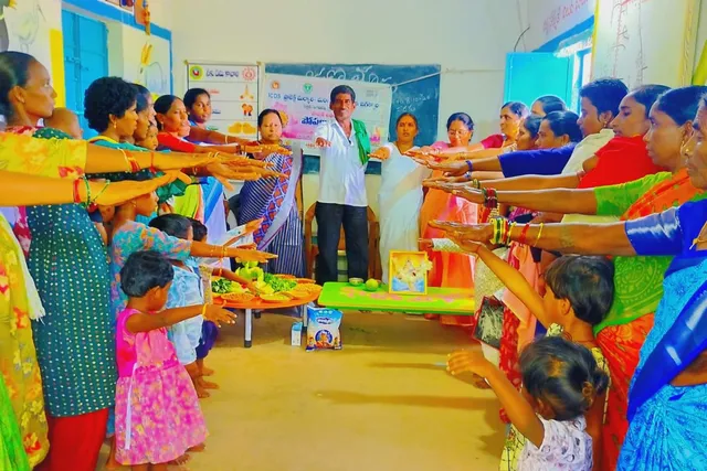 మద్దులపల్లిలో పోషణ మాసం వేడుకలు